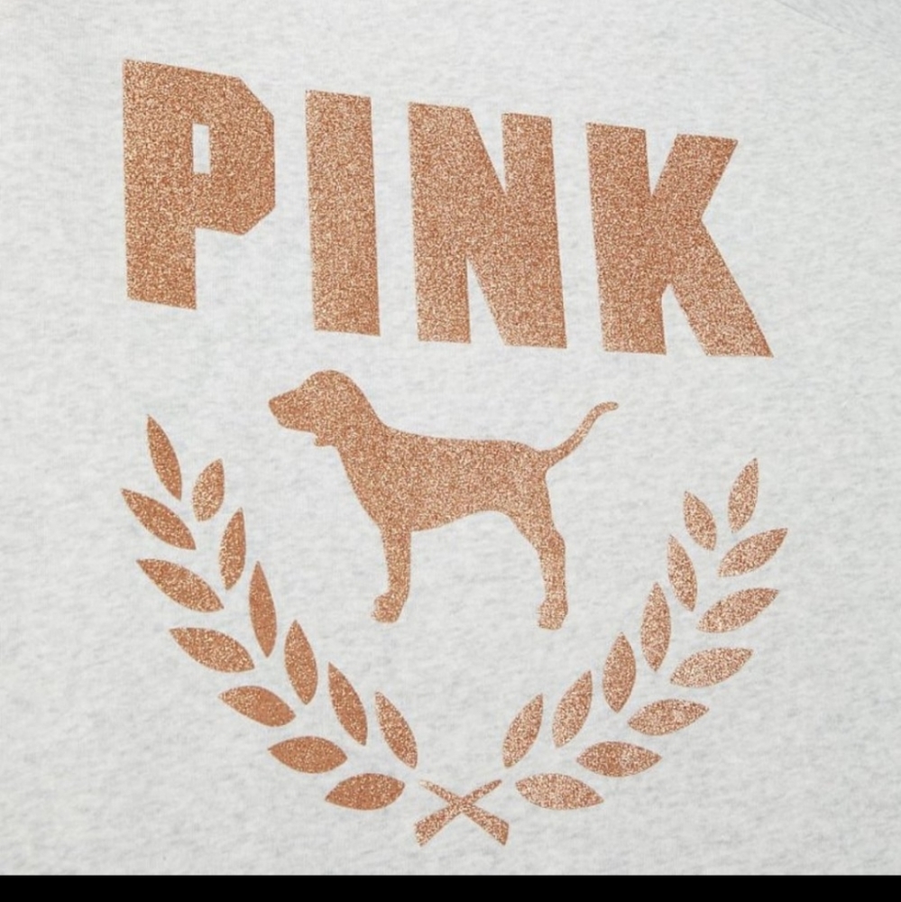 VS PINK XL COWL NECK PULLOVER SHINE NWT